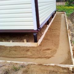 Blind area of ​​the house for different types of modern foundations