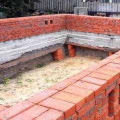 Let's look at how to properly lay out a brick plinth