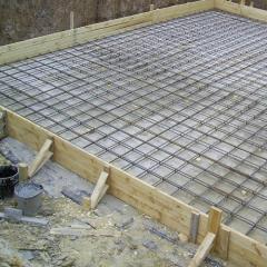 How to pour a slab under the foundation