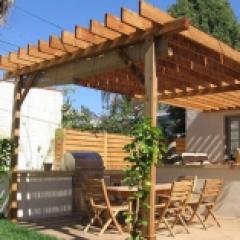 How to make a canopy out of wood with your own hands